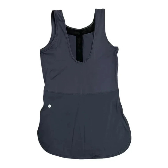 Lululemon Gray Mesh Ride Inside Tank Top 6 - Picture 3 of 5